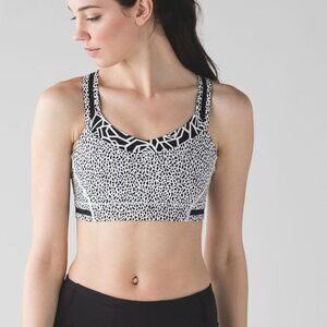 Lululemon Rack Pack Bra Miss Mosaic White / Posey Black White / Black